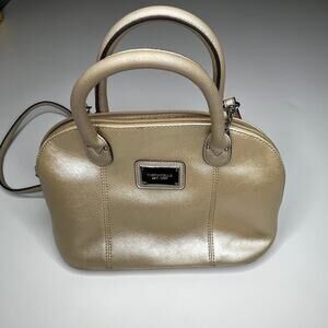 Tignanello Champagne Crossbody Bag Purse